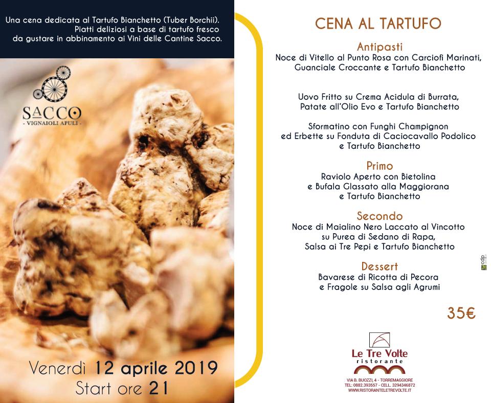 Le3volte's tweet photo. Una serata speciale con il #Tartufo #Bianchetto. Piatti deliziosi che gusteremo in abbinamento ai vini della Cantina Sacco di #Torremaggiore. 
Chi ama il tartufo non può assolutamente mancare!
Info: 0882.393557 - 329.4346872 

#dovemangiare #puglia #daunia #cucina #cucinaitaliana https://t.co/hswkXEfqOJ