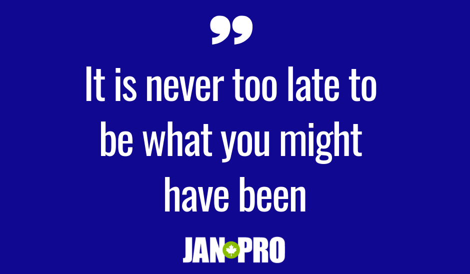 JanProCanada's tweet photo. It's never too late #MondayMotivation https://t.co/PQKpg83W24