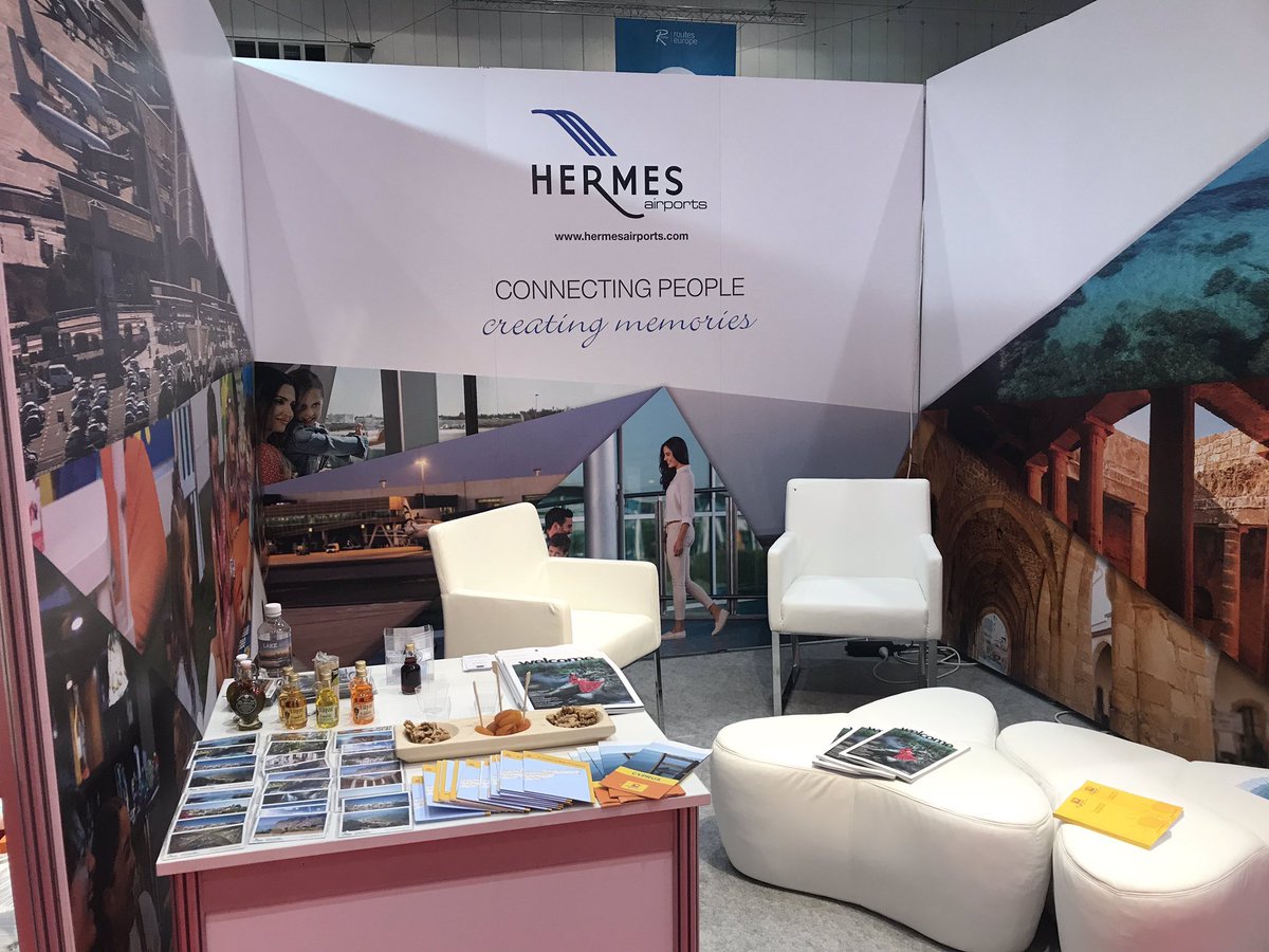 CyprusAeropolis's tweet image. Day 1 of Routes Europe exhibition in #Hanover, finds the Hermes Airports team busily networking and meeting with potential aviation partners, in search of collaborations &amp;amp; best connectivity routes to #Cyprus😊!
#RoutesEurope