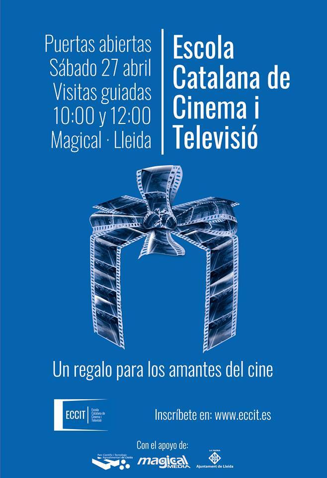 El dia 27 d'Abril, jornada de portes obertes de l'Escola Catalana de Cine i Televisió #ECCIT
Inscriu'te a: eccit.es/es/eccit-escol…
