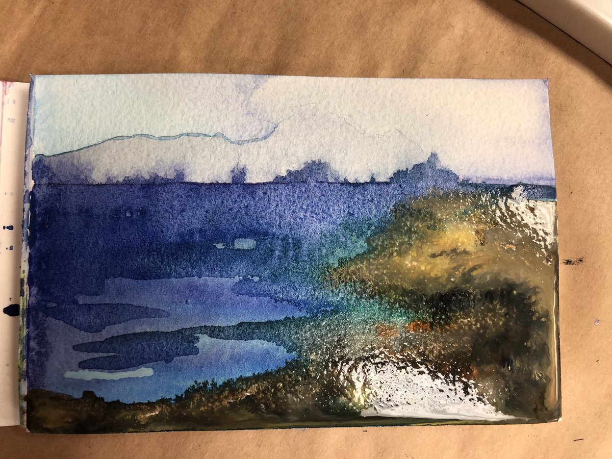 RobertSzyngiel's tweet photo. Apr 8/19 sketch submission - medium: watercolour #OneSketchADay2019 #landscape #watercolor #anothernewproject https://t.co/vML5kM0CtG