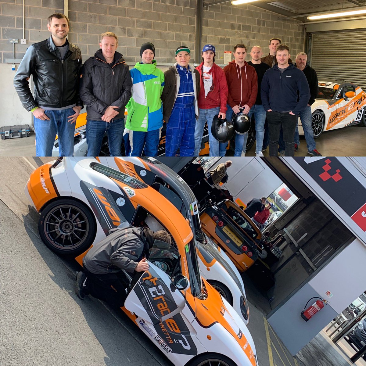 want2race1's tweet photo. Perfect conditions @DoningtonParkUK for another fast and fun @GinettaCars DriveDays with these talented novice drivers looking to progress through to Stage 2 of this years competition! 🏆🏁🧡 https://t.co/jORAW9IldC