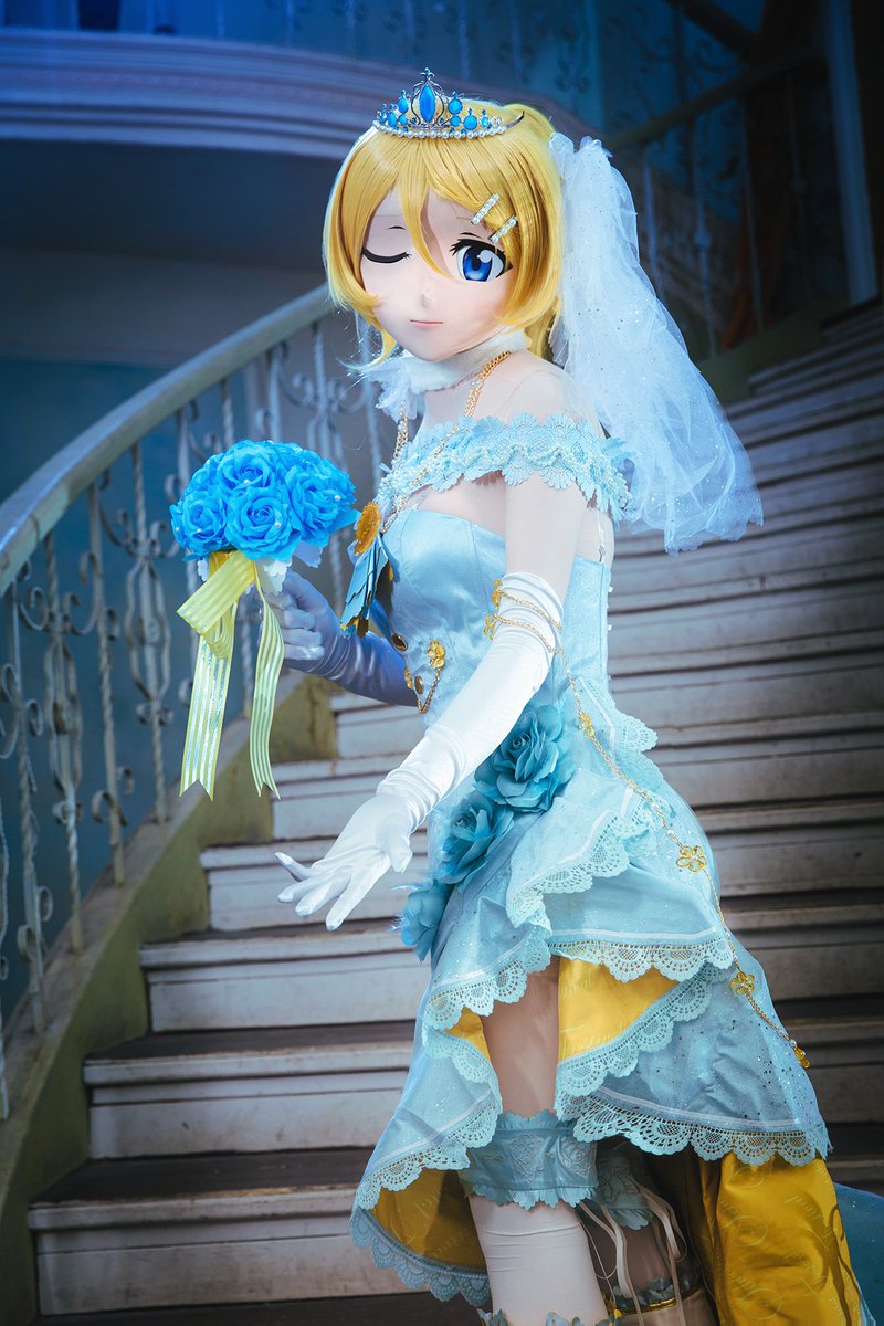 CollecterStars's tweet photo. 绘里花嫁.ver  Part1  絢瀬絵里　花嫁衣装　パット１
这是自己最喜欢的绘里亲的几套衣服之一了~作为自己诞生日的贺图0v0
大好きの衣装です！自分への誕生日お祝いとしておくります！私の着ぐるみ生活はもう２周年になりましたはねｗｗ
photos by：@recotreee 
special thanks to：@kyannbarinn https://t.co/IyvWB6D5FV