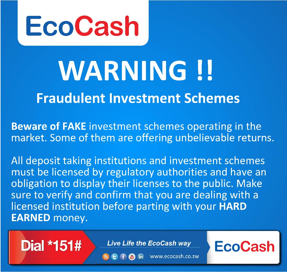 shaz_blessed's tweet photo. Beware of FAKE investment schemes, protect your 💰💰. @econetzimbabwe @263Chat @StarfmZimbabwe @FingazLive @DailyNewsZim #Twimbos https://t.co/aOpC2hTmjJ