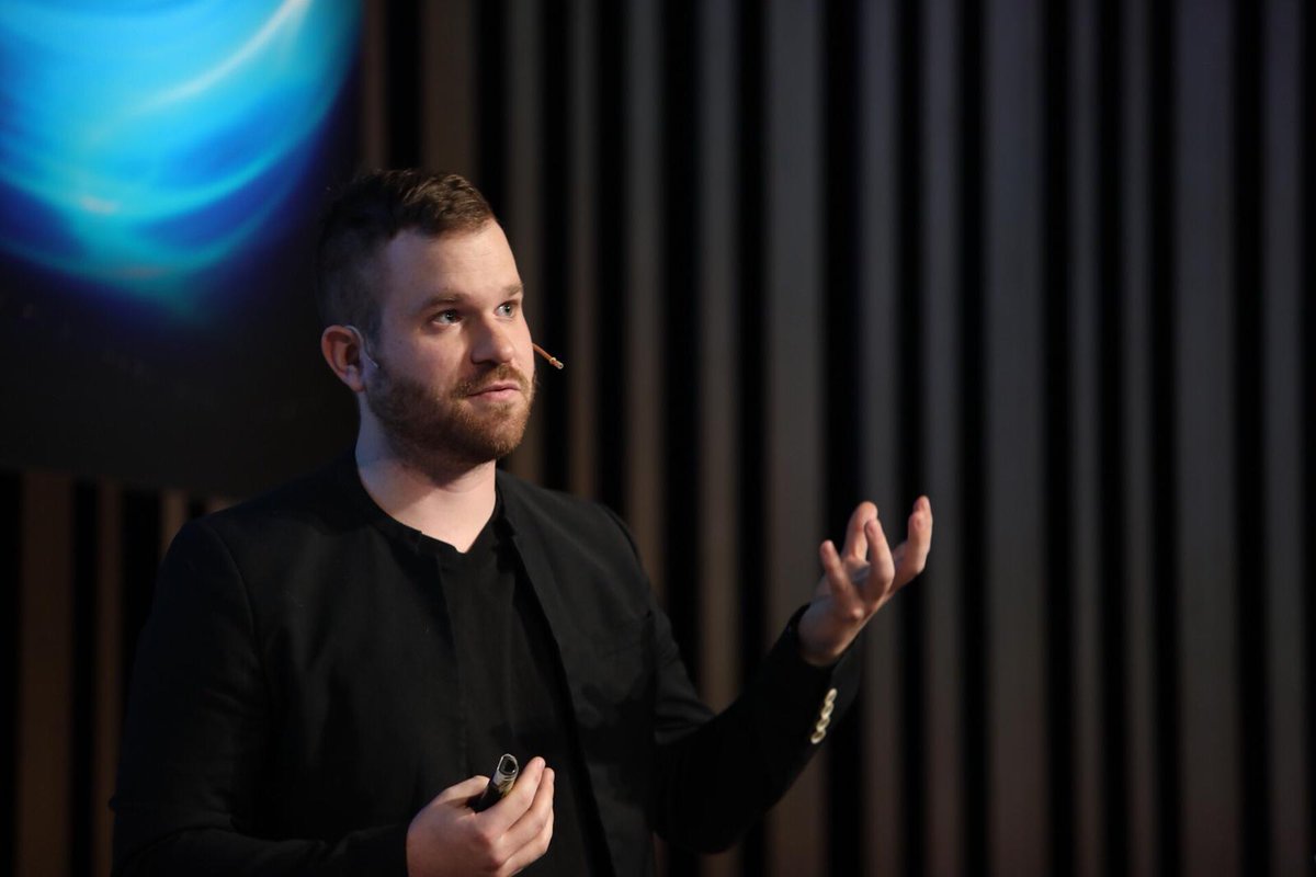 bculinary's tweet photo. Michael Raspuzzi (de Harvard Innovation): "El objetivo de #CulinaryLabs consistía en personalizar el sabor, con el fin de ofrecer experiencias adaptadas al paladar de cada usuario y proveer una nutrición óptima". #ThinkGastronomy https://t.co/TrMytHfenv