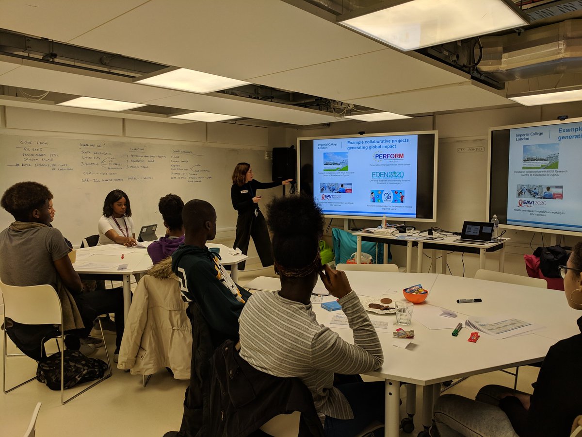 imperialrimo's tweet photo. So excited to work with @GeneratingG and bring our @EU_H2020 projects to this fantastic group of high school students @eden2020eu @eavi2020 @3DTuneIn @PERFORM_2020 @KIOSCoE @imperialcollege #researchimpact #STEM https://t.co/ehYfWBb85C