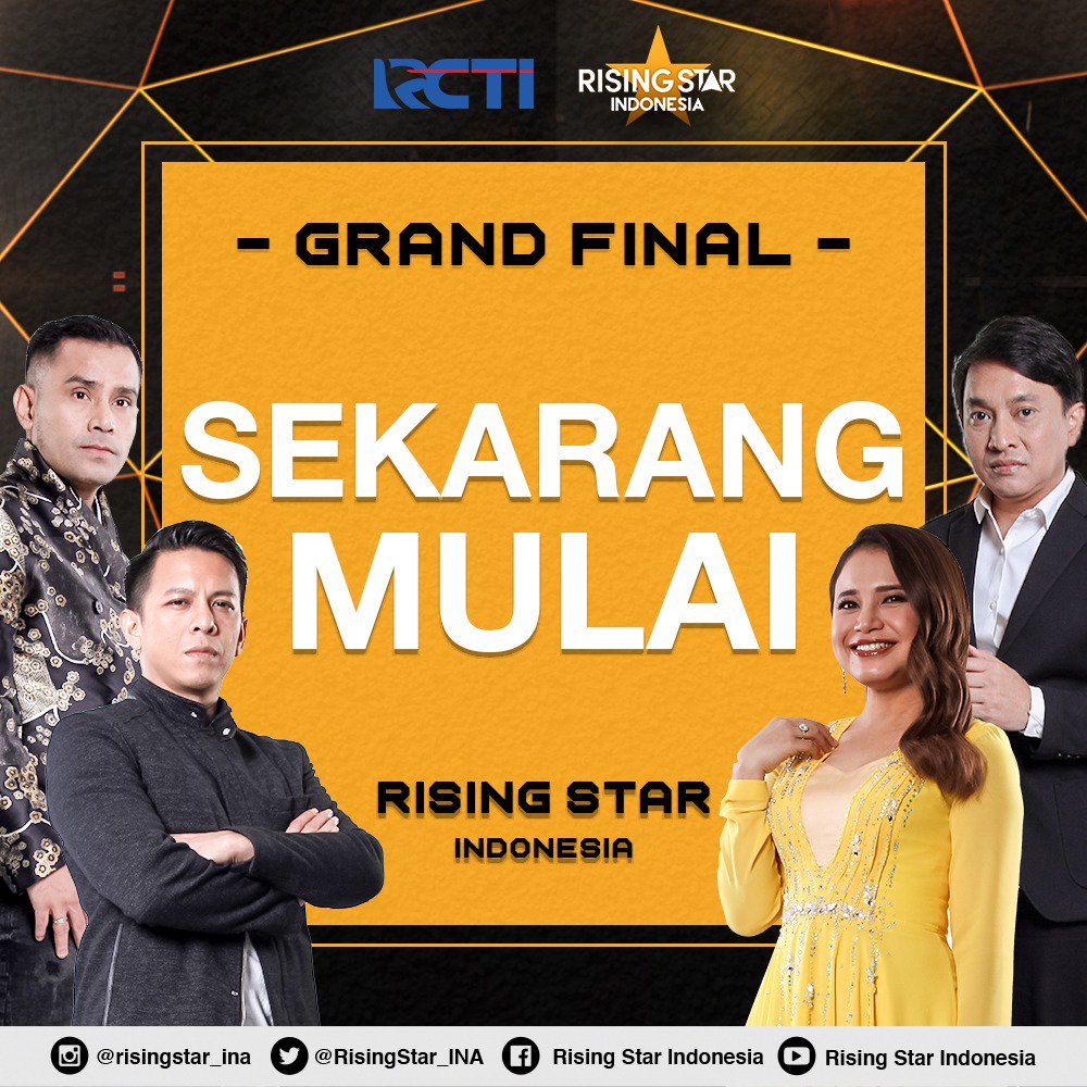 Sekarang, kamu harus pastiin posisimu nyaman, kamu dan gadgetmu juga siap untuk #GrandFinalRSI ya! Selamat menyaksikan #RisingStarIndonesia, Super Fans!
