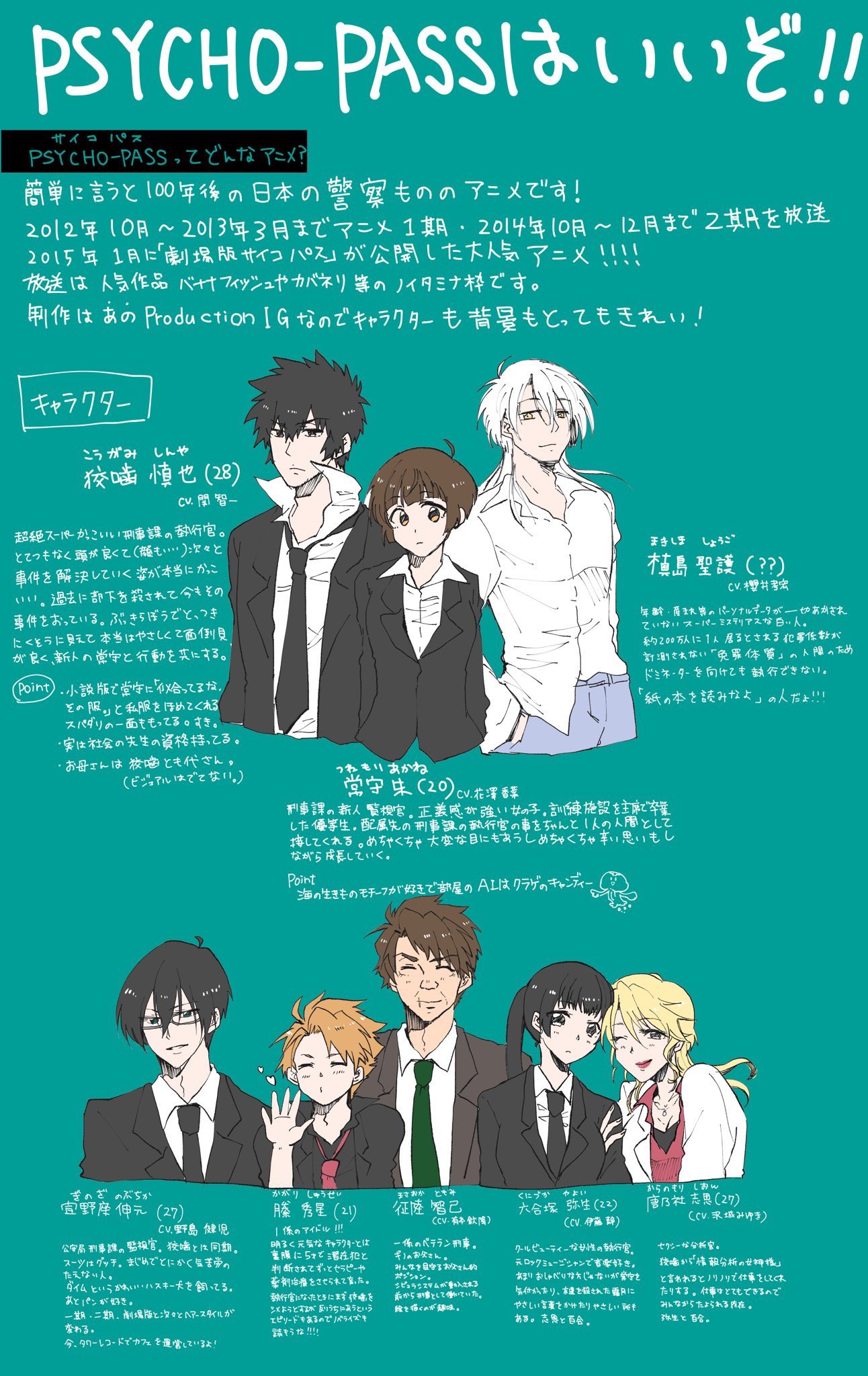 あおい 4 9 火 からbsフジで再放送する Psycho Pass サイコパス ってどんなアニメ 名前は知ってるけど 面白いの という方へ サイコパス見て T Co Wtr0hmq777 Twitter