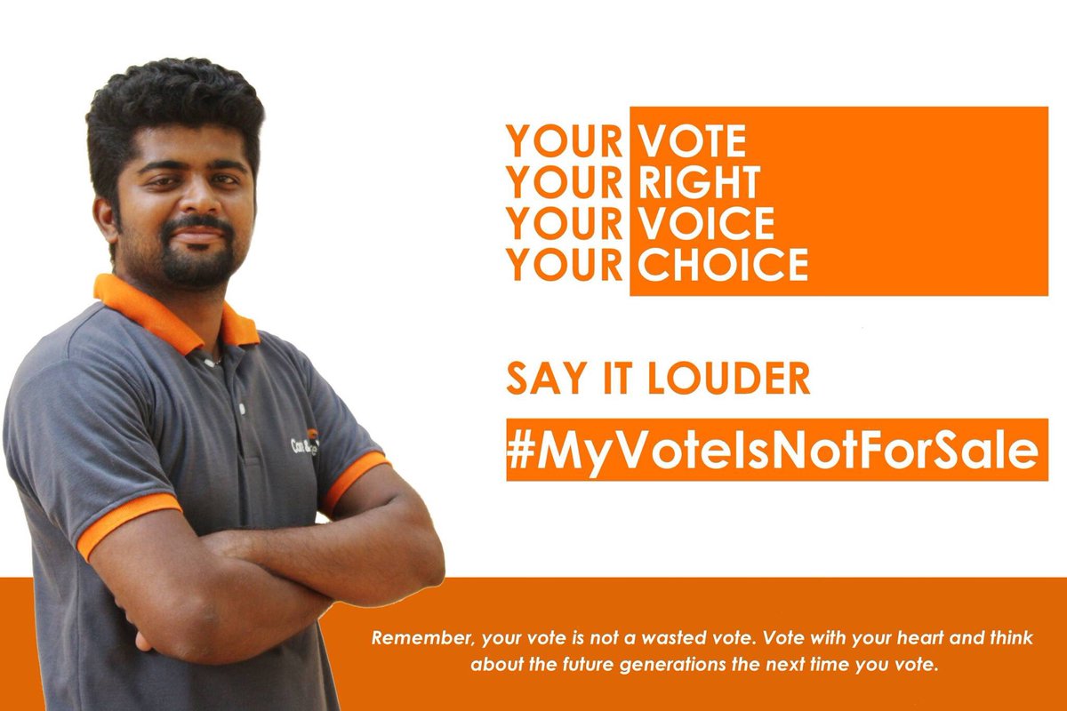 careandwelfare's tweet photo. #MyVoteIsNotForSale #GoVote #ExerciseYourRight #BeAResponsibleCitizen https://t.co/u9z5rRi5yu
