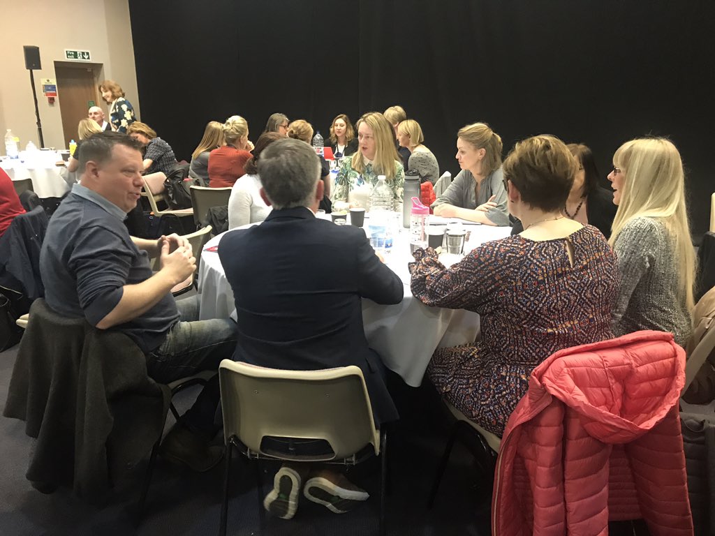 Once4Wales2020's tweet photo. Lively discussions on Part 2 Standards for student supervision and assessment. Participants feeding back from tables on challenges and innovations about implementing models within practice. Also feedback on transition arrangements for implementation across programmes. https://t.co/XnqjTZnXHz