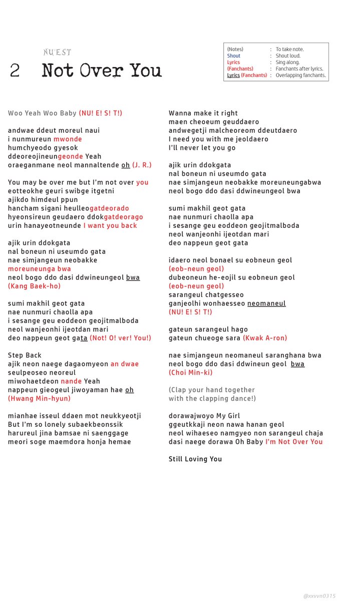 에브엔⁵ On Twitter Threads Nuest Fanchants Compilation - 