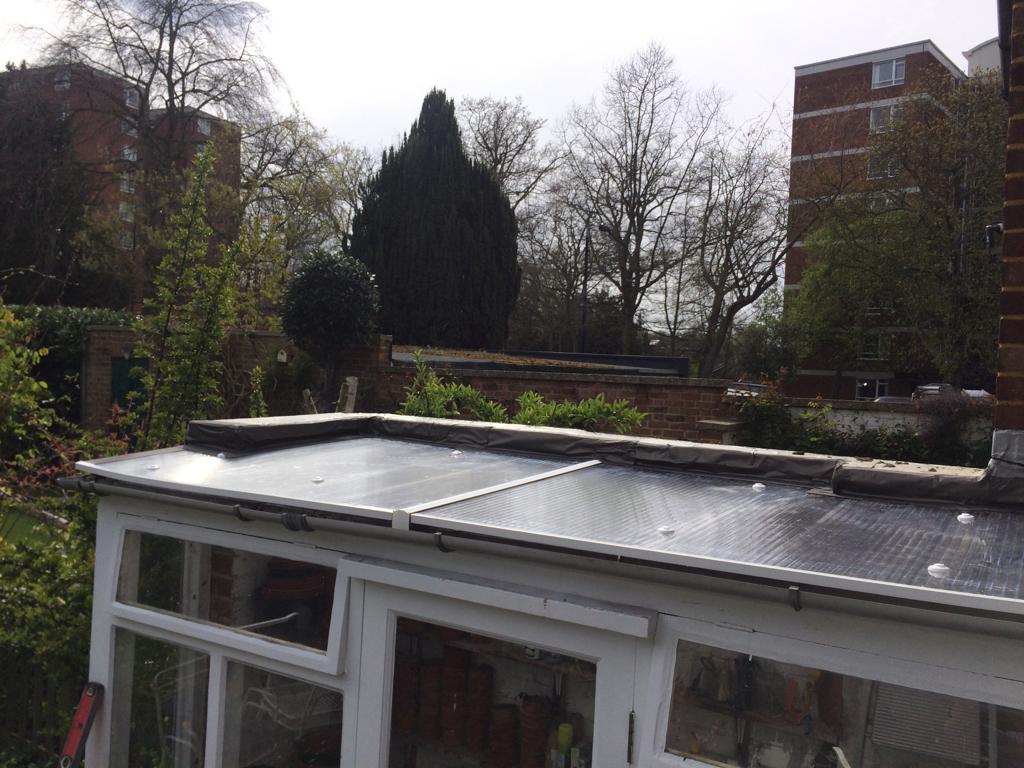 Before n After polycarbonate roof sheets #roofing