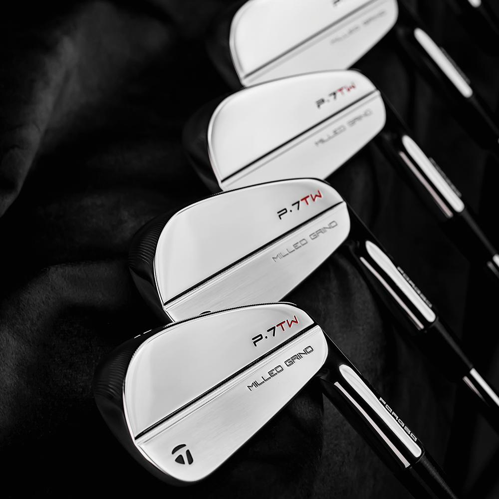 TaylorMadeGolf's tweet photo. .@TigerWoods demands perfection out of his equipment. So we teamed up with him to create an iron set worthy of those standards.

Introducing #P7TW irons, a forged players set with unique feel and control specific to Tiger: https://t.co/egX7YG359I https://t.co/7OWsQImuhc