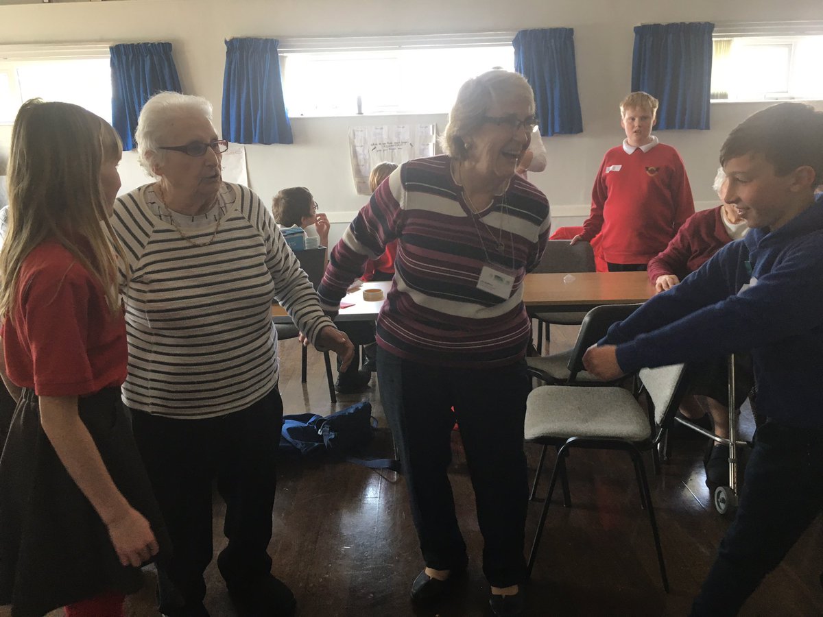 sketty_primary's tweet photo. Having lots of fun with our new friends 50Plus@Swansea.gov.uk to achieve challenges and overcome obstacles @SwanseaCouncil #BigIntergenerationalConversation #StrongCommunities #Teamwork #Support https://t.co/JjW8dA3Jxi