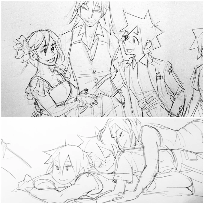 [kh] sorry for quiet, melbnova wiped me out! here are some silly kh doodles I have done this week 