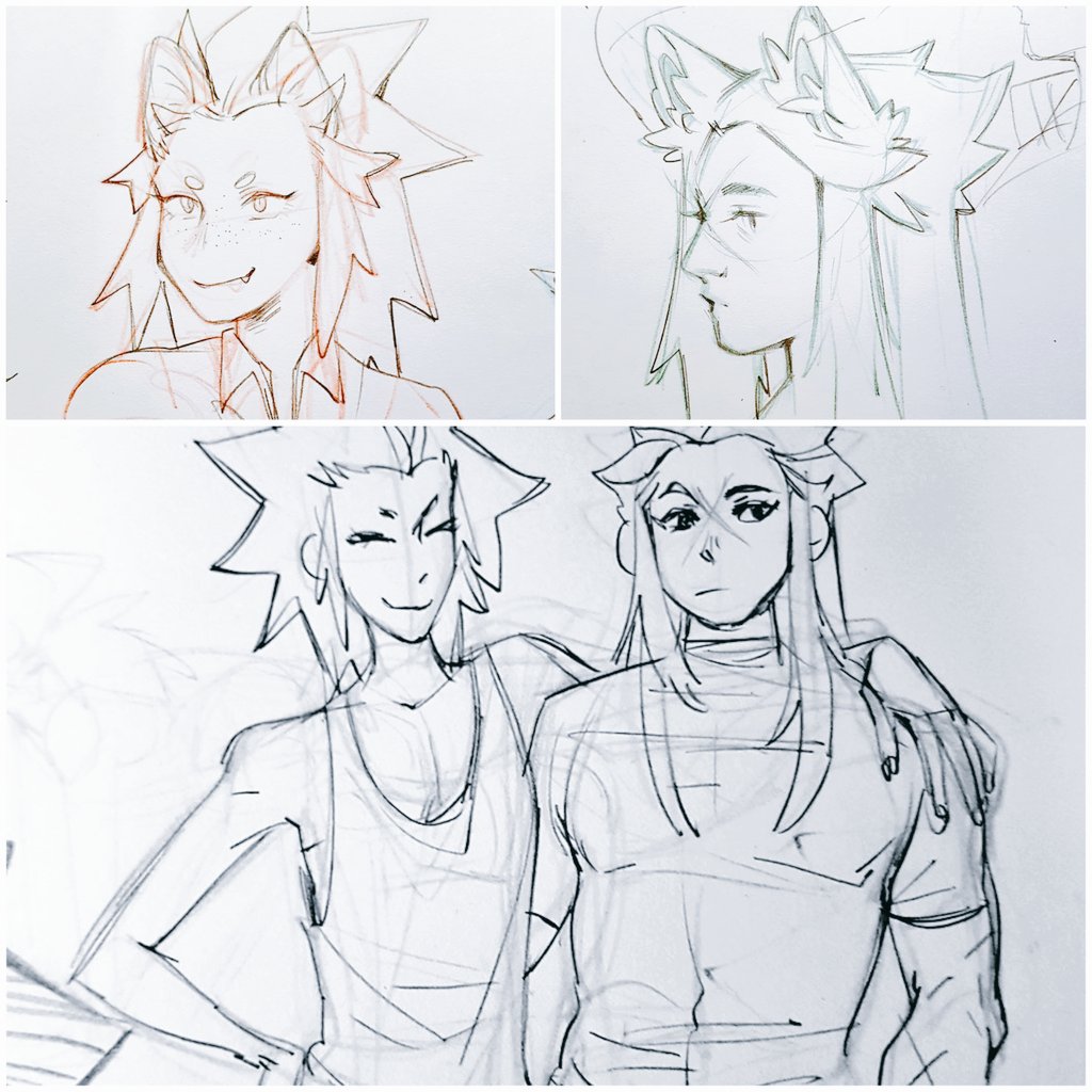 [kh] sorry for quiet, melbnova wiped me out! here are some silly kh doodles I have done this week 