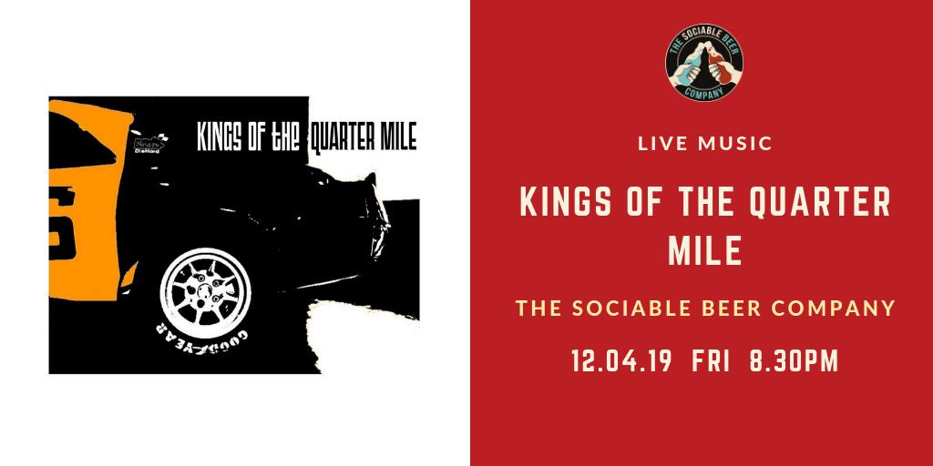 This Friday at the brewery we have Kings Of The Quarter Mile performing live! 💥
Proving you don't need to go across the pond for authentic, rootsy Americana tunes, these guys add a dash of blues and Southern rock to the Worcester music scene.

#WorcestershireHour #livemusic