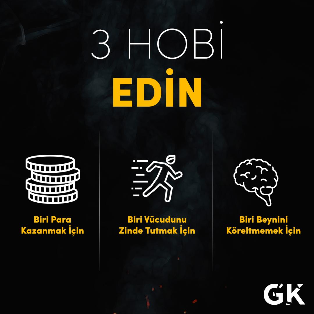 Öyle hobiler edinmelisin ki ileride hepsi girişime dönüşsün.