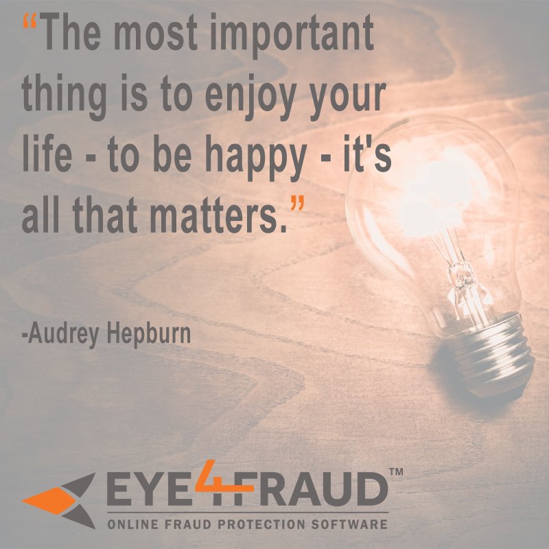 Eye4Fraud's tweet photo. You can’t miss what you don’t have. #MondayInspiration #HappyMonday #MondayMotivation #Eye4Fraud #onlineprotection #businessgrowth https://t.co/adgMh0tPH7