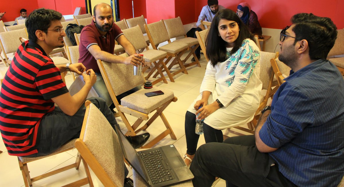 TheNestiO's tweet photo. Sana Farooq, founder of @eln_io, conducted a pitching workshop today for the participants of #ExploreChallenge to help them master the art of creating winning pitches.
This workshop helped participants learn how to communicate their main idea more effectively. https://t.co/AHw3NlnLh9