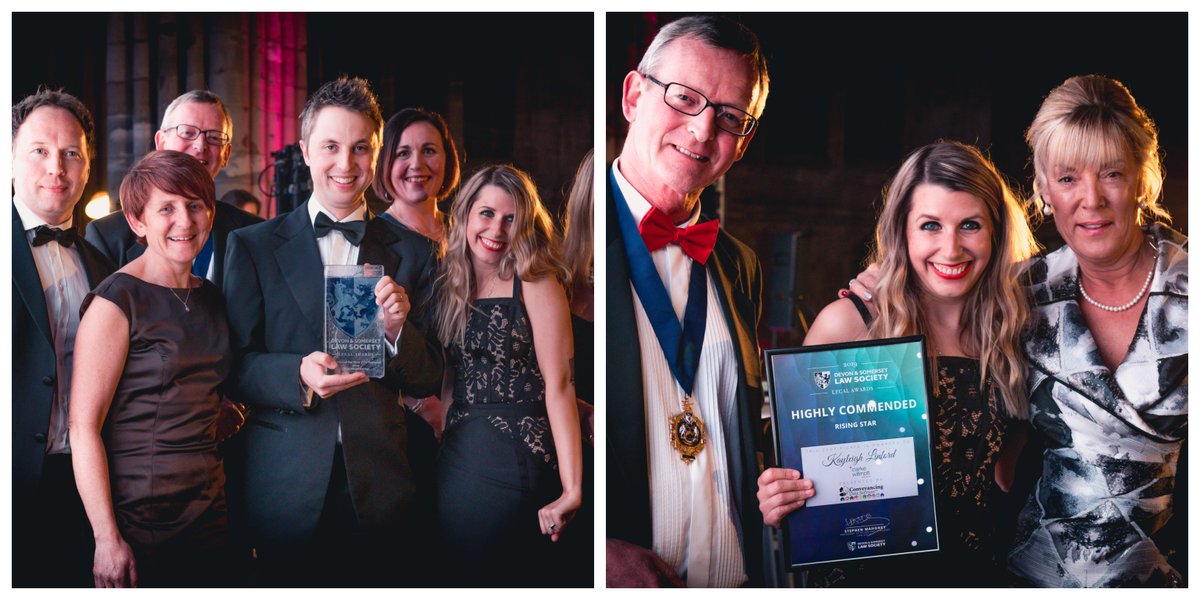 ClarkeWillmott's tweet photo. Such an honour to have won the Law Firm of the Year and for being commended for the Rising Star award. Thank you @DSLawSociety 🏆

#Legalawards2019 #DASLS2019 https://t.co/NgDsIxVzJp