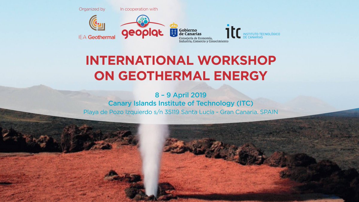 GranCanariaMICE's tweet photo. Our warmest welcome to all participants at the #IEAGeothermal #workshop starting today in #GranCanaria #GreatDestination #GreatEvents #DestinationMICE #geothermal
+info: https://t.co/2QIXaq5S8k https://t.co/ym91W1CQdb