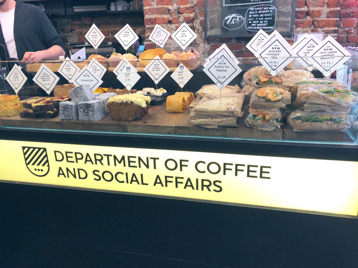 What a display‽... Never fails to tempt, but sadly am here for #coffee fix only.. “What’s the Story?” Beans &amp; double #espresso thanks <a href="/DeptOfCoffee/">Department of Coffee</a>