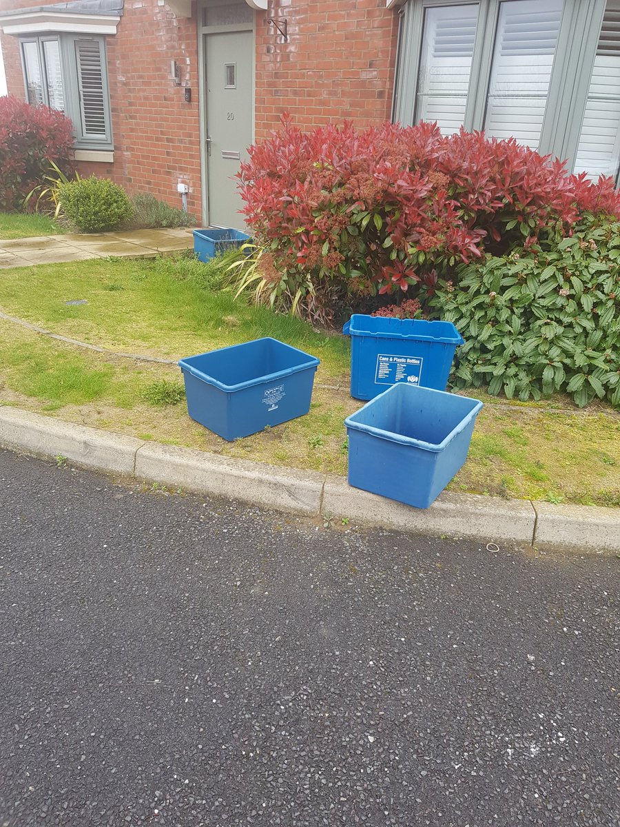 beci_wheeler's tweet photo. @MK_Council I get so fed up of this happening each week. Recycling boxes get dumped outside my house where the vehicle parks to collect! Can they not be put back outside the properties they are collected from. #notdifficult https://t.co/mOao810WCG