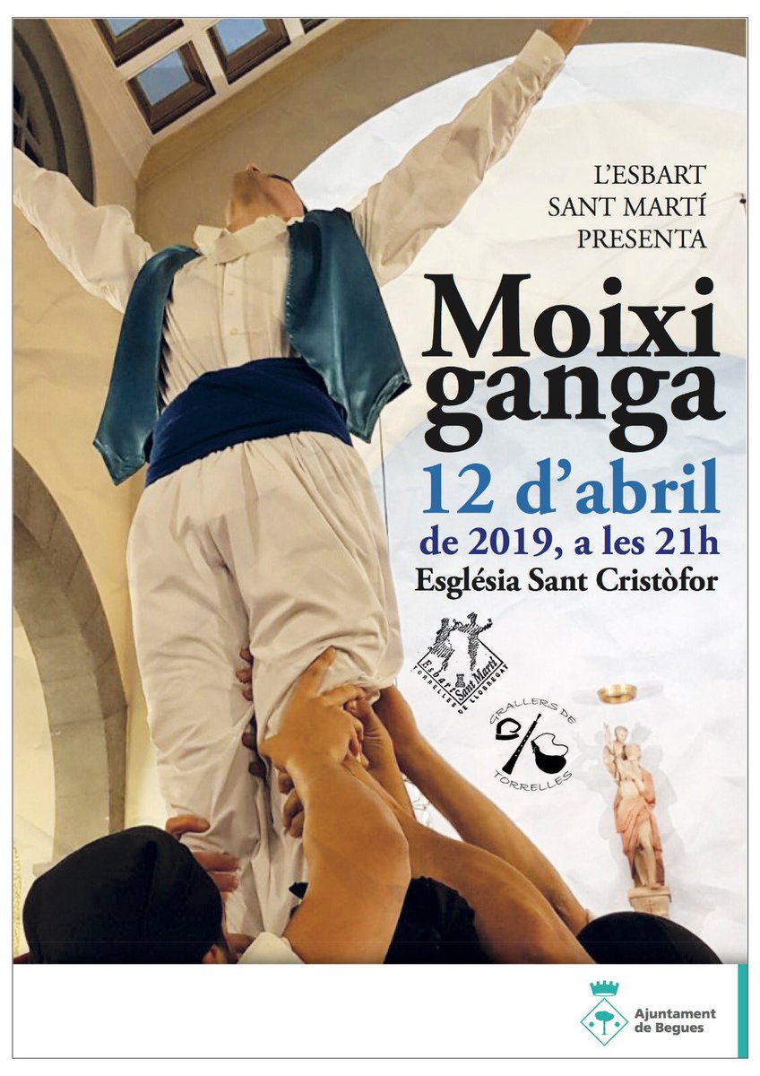 grallatorrelles's tweet photo. Aquest divendres (Begues) i aquest diumenge (Torrelles de Llobregat) col·laborarem altre cop amb l'Esbart Sant Martí de l'Ateneu Torrellenc en la representació de la Moixiganga de Torrelles ⛪🎶🎺
T’hi esperem! 😉
Més info: https://t.co/wHVsPBDcGM
#moixiganga #grallersdetorrelles https://t.co/y3QwJ3OCEN