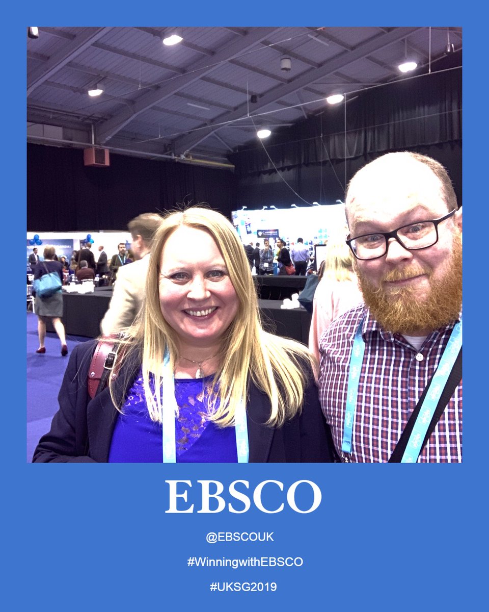 stirli02's tweet photo. #WinningwithEBSCO
#UKSG https://t.co/benTQYY69t