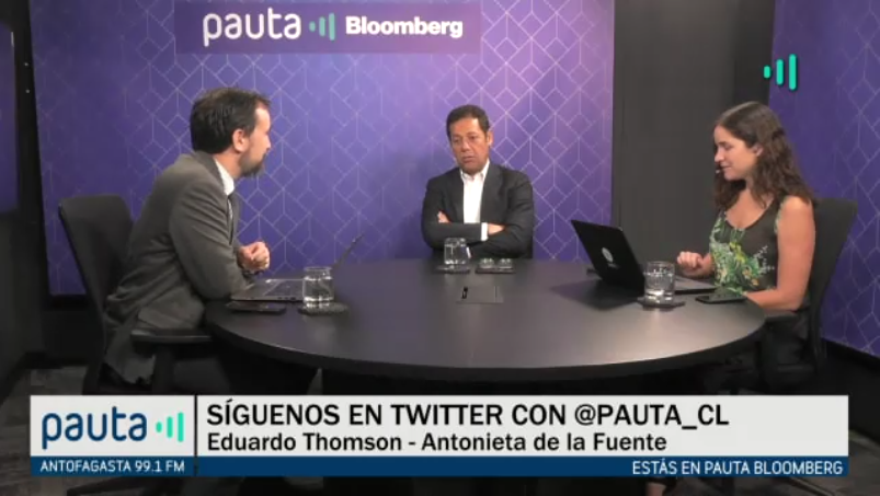 Pauta_cl's tweet image. #PautaBloomberg | Joaquín Villarino (@VillarinoJ), presidente del @ConsejoMinero, y el #CescoWeek: "Hay movimiento, hay buenas noticias porque hay decisión de llevar a cabo inversiones" → bit.ly/2D1jM8M