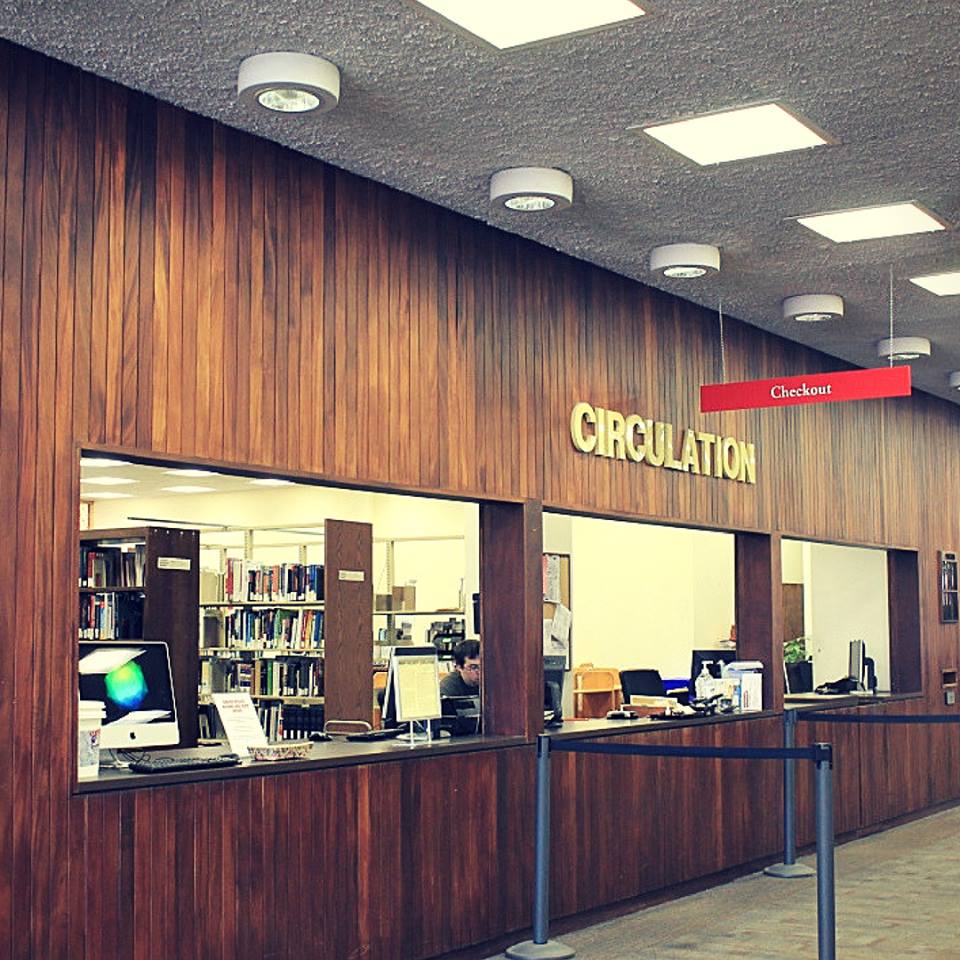 UofSClibraries's tweet image. Our TCoop Circulation desk may look imposing (all that mid-century wood  paneling!) but it&apos;s really quite a helpful place. Our Circ staff will help you get things checked out so you can quickly move on with your day. Promise. 🙂
 #yourtcoop #checkitout