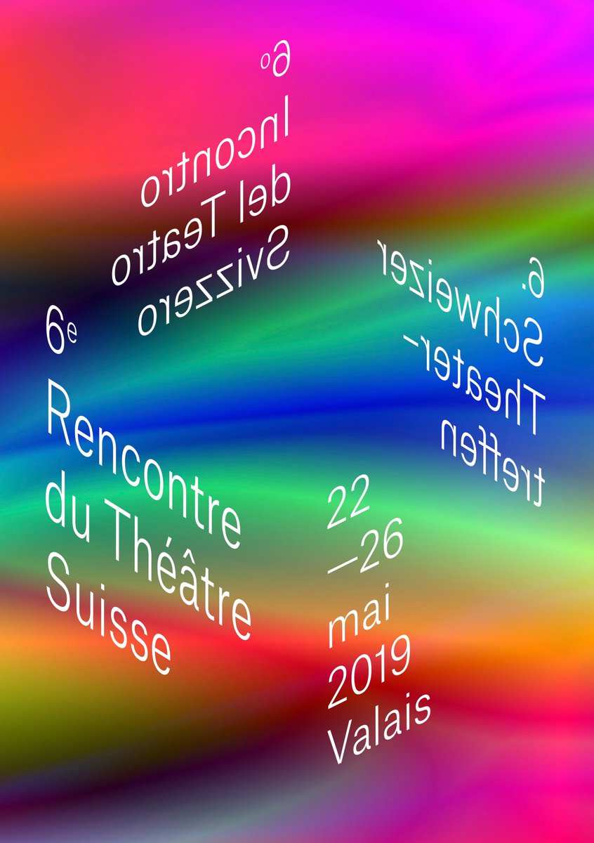 SAVE THE DATE

6. Schweizer Theatertreffen - 22. - 26. Mai 2019 - Wallis
6e Rencontre du Théâtre Suisse - 22 au 26 mai 2019 - Valais
6° Incontro del Teatro Svizzero - 22 - 26 maggio 2019 - Vallese

#savethedate #theatertreffen #rencontre #incontro #theater
