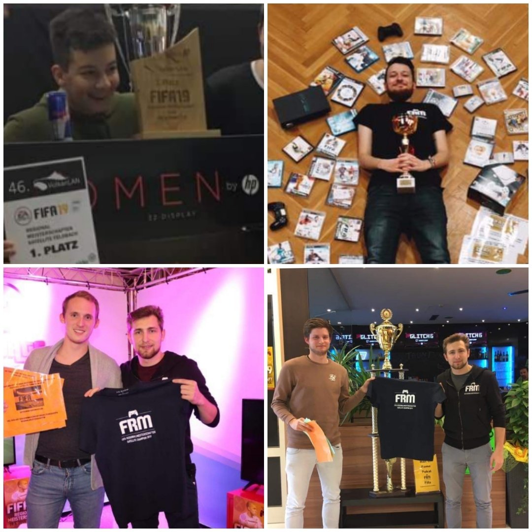 fifafrmofficial's tweet photo. 4 FRM Satellite Champions der Saison 2018/19 in die Hall of Fame aufgenommen!
Einen suchen wir noch - mehr Infos in den kommenden Tagen ;)
Satellite Champions 2018/19
 Feldbach: @TobsterBVB
Generations: @DuschLamp3
Graz: @Spali_95
Liezen: André Grill
???:    ?

#frm19 #FIFA19 https://t.co/fF8wy9iMiv