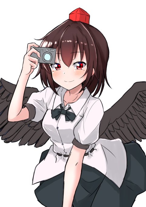 #深夜の真剣お絵描き60分一本勝負 
射命丸文 