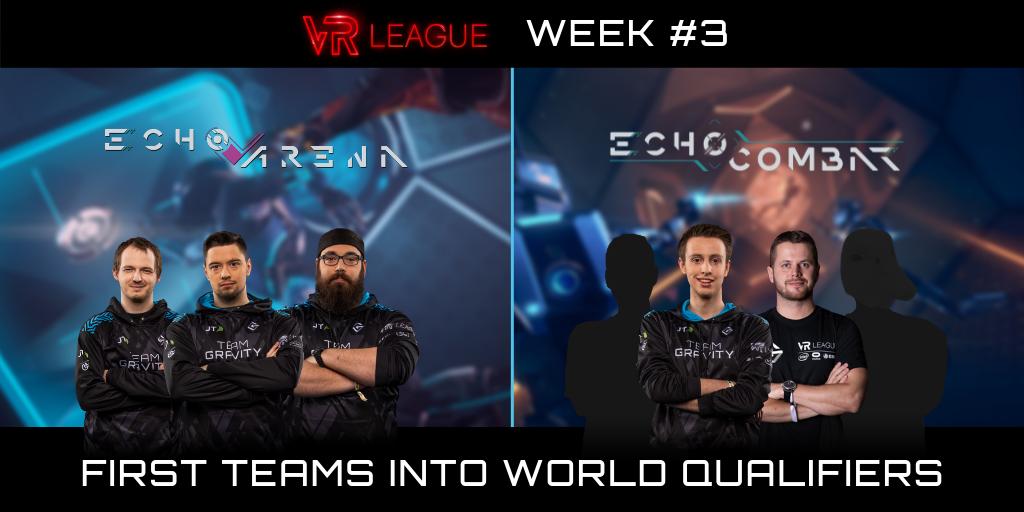 Week #3 of the @VRChallenger and both our <a href="/EchoGames/">Echo Games</a> teams come away with another 1st place making Team Gravity the first team(s) to make it into the World Qualifier tournament! Absolutely crushing it!

One big step towards world finals at Leicester 😎 #vr #esports #teamgravity