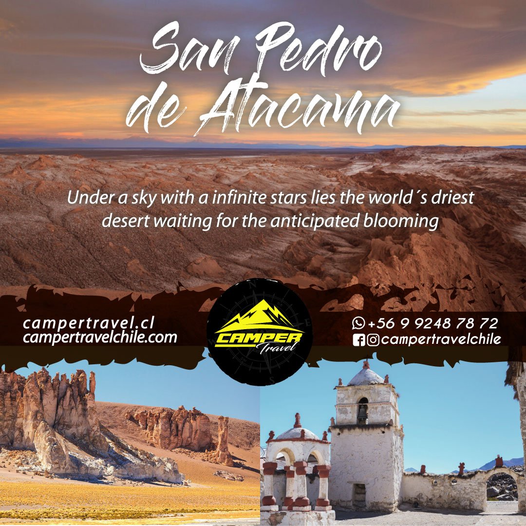SAN PEDRO AND THE ATACAMA DESERT
Visit San Pedro de Atacama and explore its singular landscapes, quite unlike anywhere else on earth. 
#Atacama #Chile #Campers #Campertravel #SanpedrodeAtacama #North #Desert #Travel #Rentacamperchile  #Calama #4x4 #Chiletravel #Lifestyle #Rent