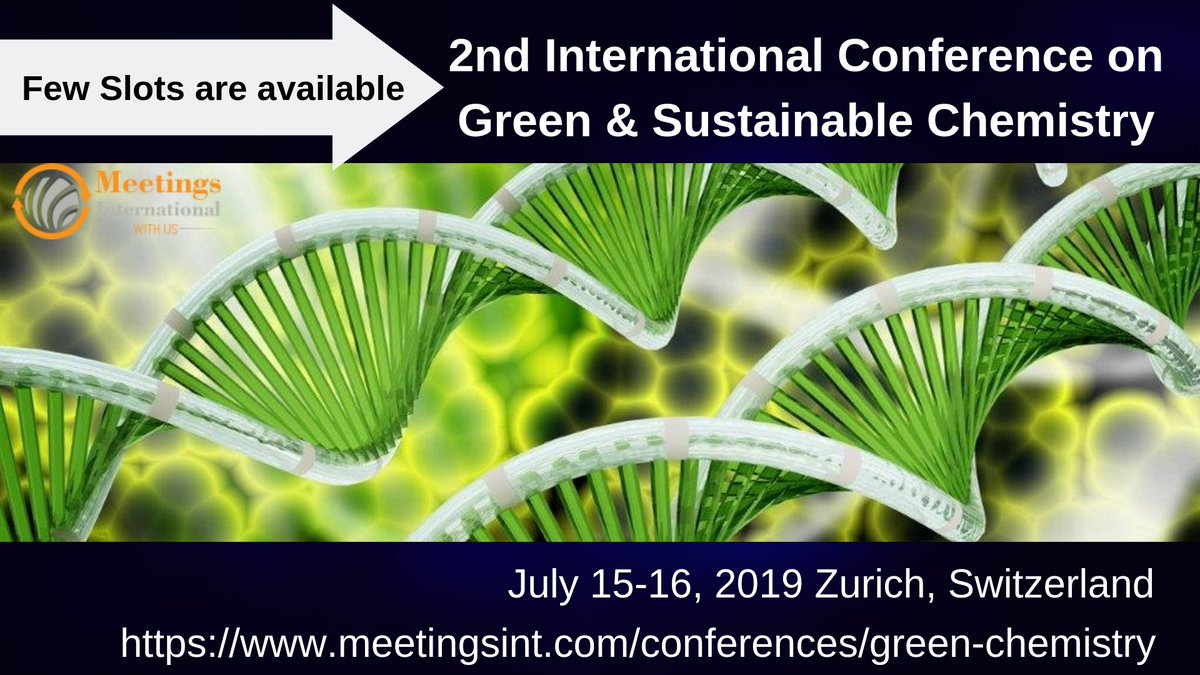 chem_2019's tweet photo. Few #Slots are #available 2nd #International #Conference on #Green &amp; #Sustainable #Chemistry July 15-16, 2019 #Zurich, #Switzerland #Submit you’re #abstract and #book your #slot #Registration as possible as.https://t.co/kXKtkmpZA6 
#Environmental_Chemistry #Organic_Chemistry https://t.co/Ke2iImfk2y