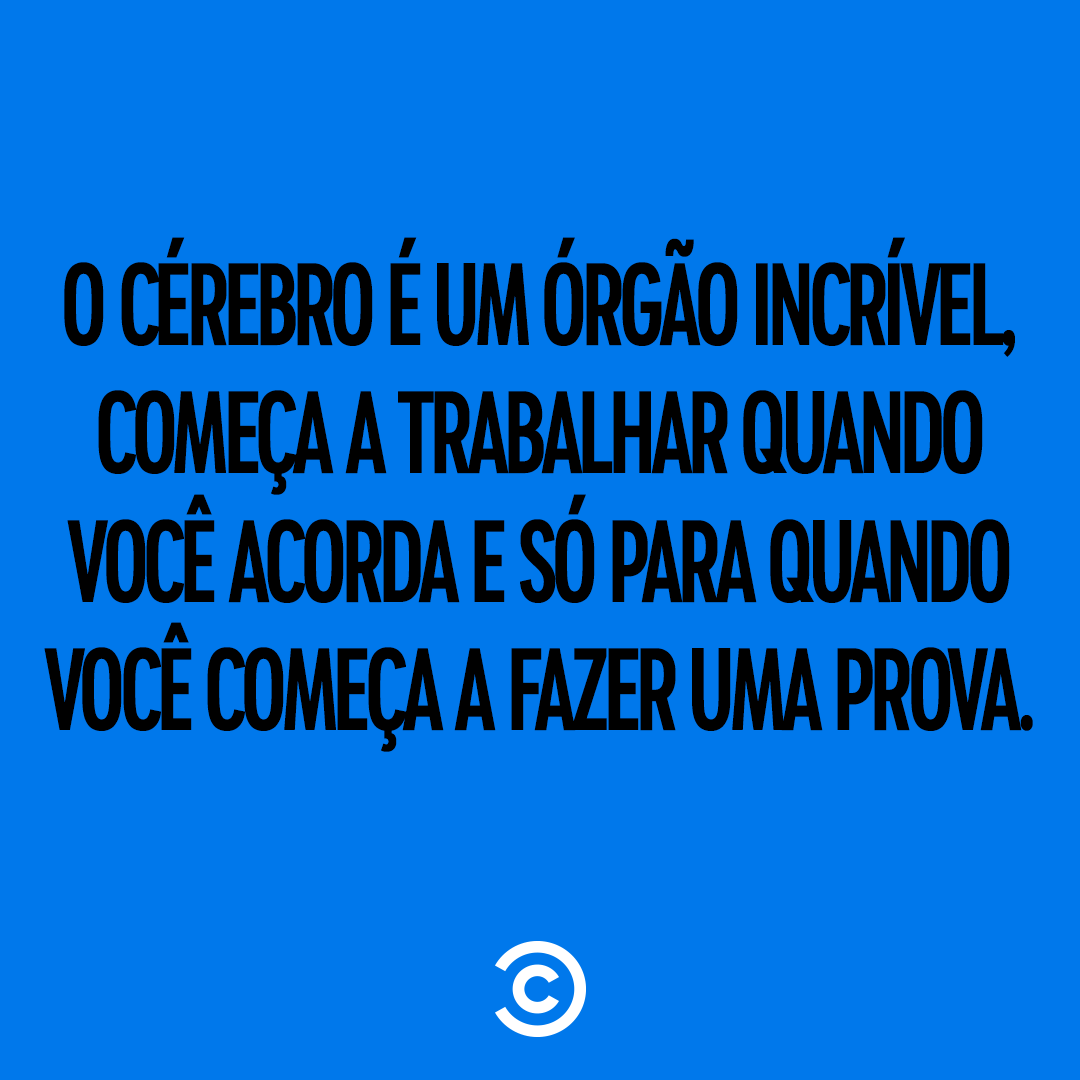 E funciona o dobro quando você vai deitar. 😒

#TodoDiaUmaPiadaNoComedy
