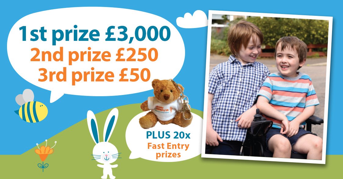 The Great Muscle Raffle is now OPEN! When you enter, you’ll not only be in with a chance to win an incredible cash prize of £3,000, but you’ll also be helping children like Dan (pictured). Join the raffle today! >>  bit.ly/2CMHIwt