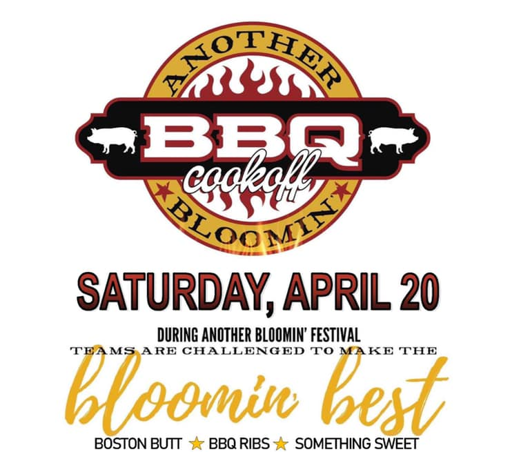 VisitMetter's tweet photo. Don’t forget about our Another Bloomin’ BBQ COOKOFF on Saturday, April 20th! 

Teams are challenged to make the ~ Bloomin Best : Boston Butt, BBQ Ribs &amp; Somethin’ Sweet ~ !! https://t.co/j5wkNT6PIn