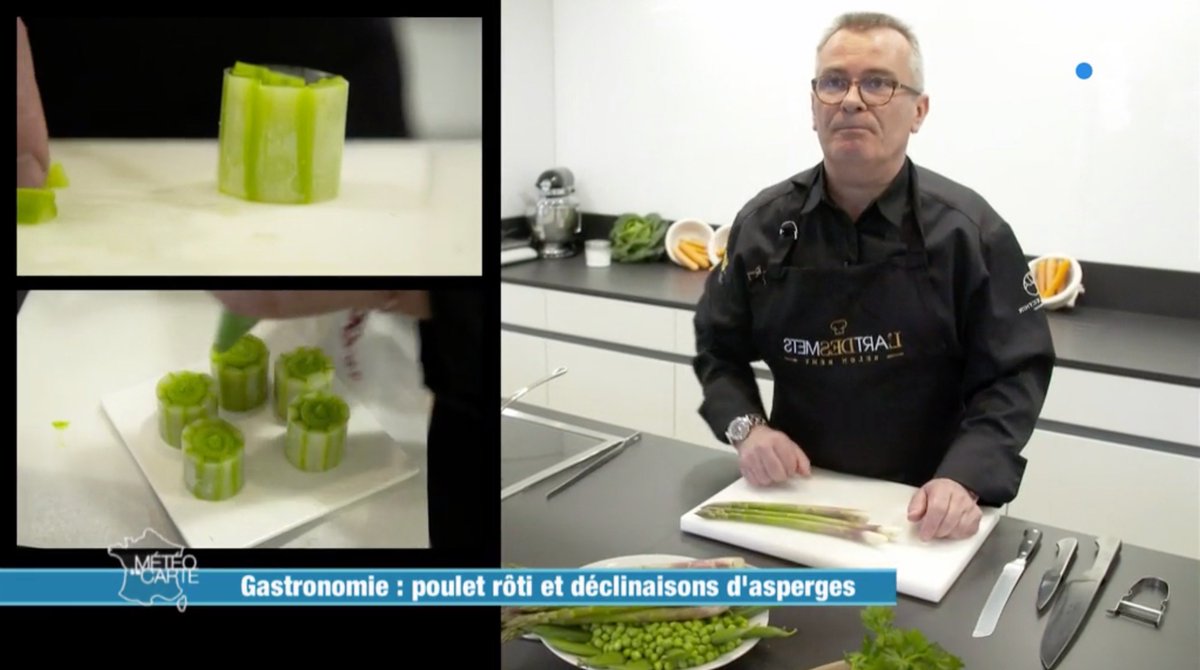 H8Collection's tweet photo. @Meteoalacarte, vous emmène aujourd'hui aux Hauts de Loire, pour découvrir la recette printanière concoctée par notre Chef Rémy Giraud.

Pour voir le reportage et découvrir la recette 👉🏻 https://t.co/dwCL1mtrF5

#meteoalacarte #recette https://t.co/brNIYXpjA2