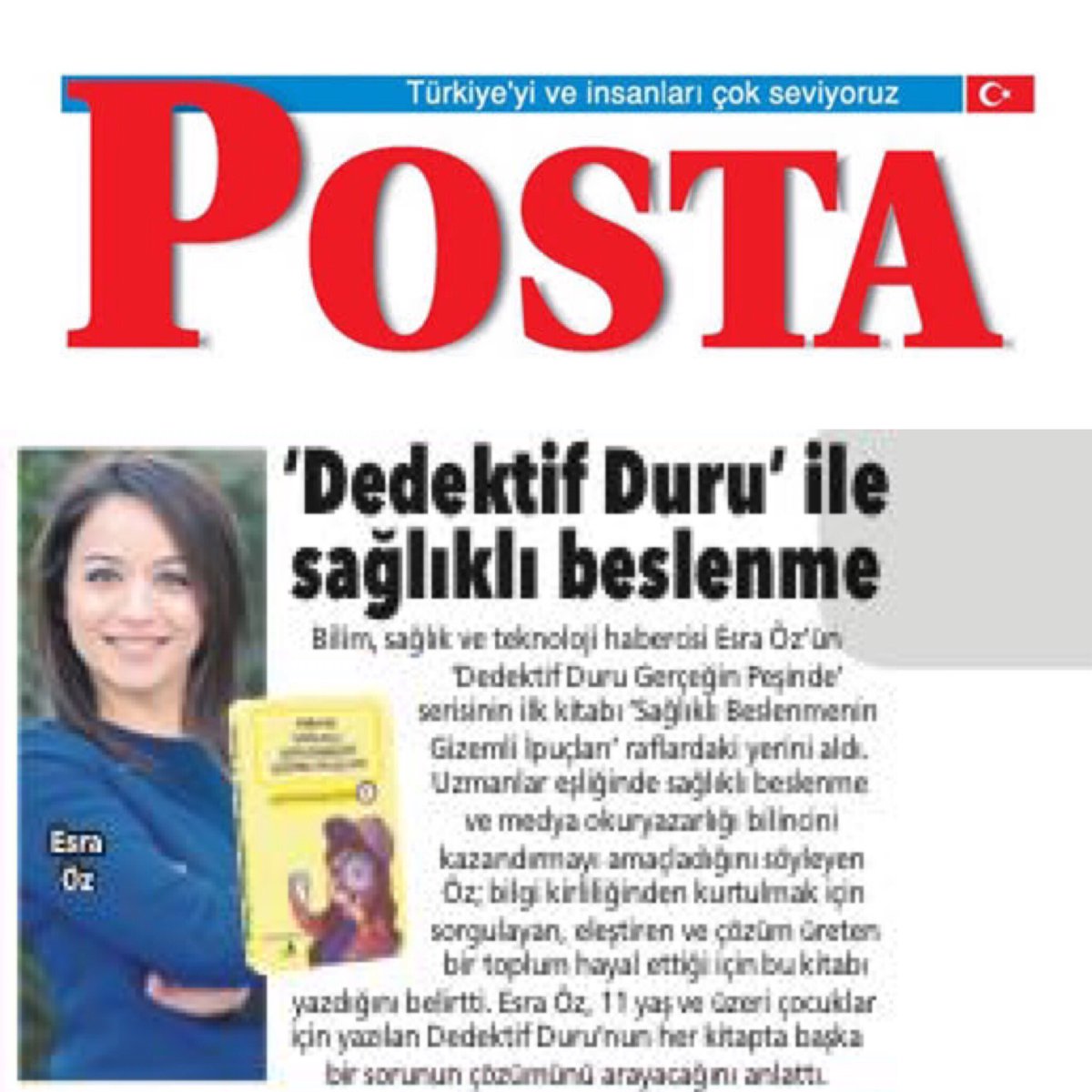 fesraoz's tweet photo. 🙋🏻‍♀️ @postacomtr Ankara’da @dedektifduru kitabımın haberi çıktı 😊🙏🏻 Çok teşekkür ederim. https://t.co/ItNtSlQ2qA