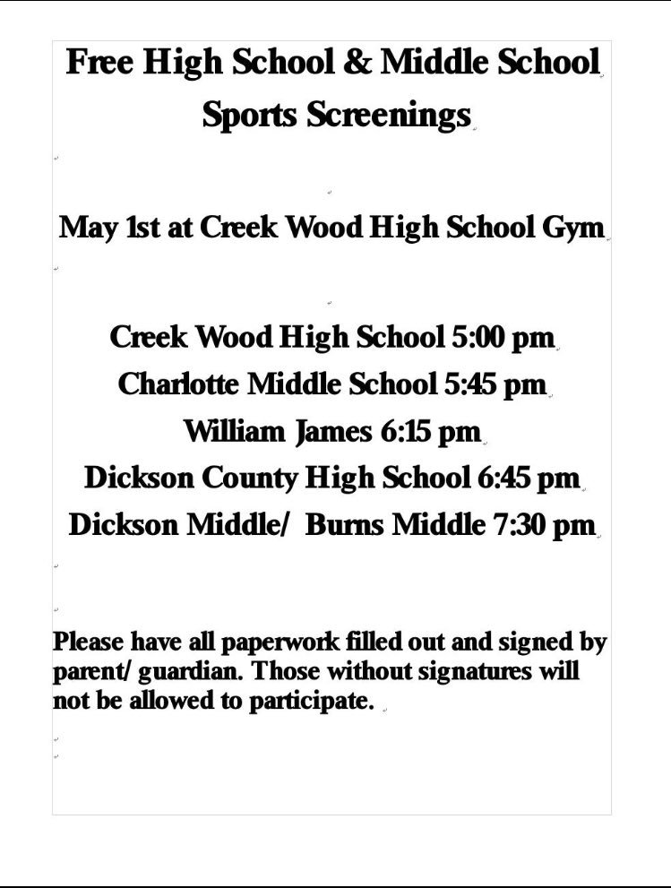 FYI for anyone needing a sports physical.