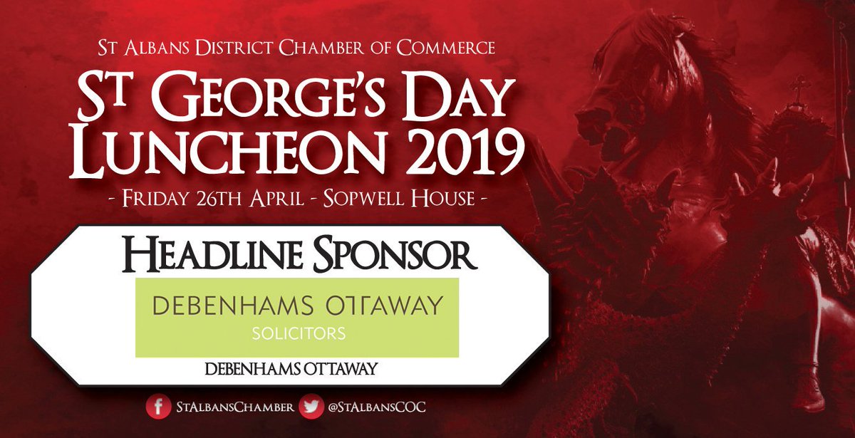 We are running a competition in the lead up to <a href="/StAlbansCOC/">St Albans Chamber of Commerce</a> St George's Day Lunch...all you need to do is #FindDOnaldTheDragon on our website and you could be in with a chance to WIN a bottle of champagne! Participants must be attending St George's Day Lunch on 26 April to enter