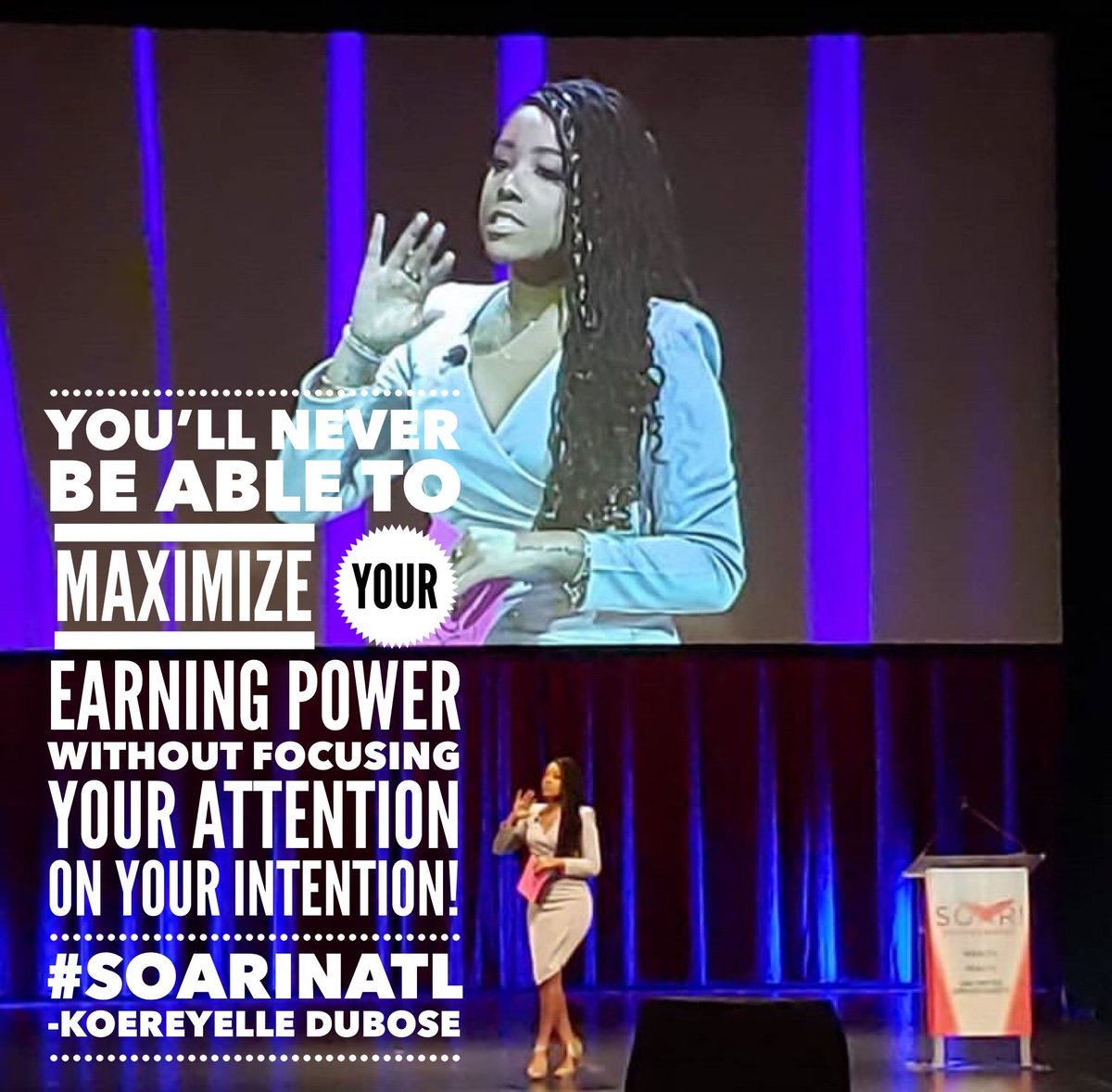AlfredEdmondJr's tweet photo. I’m still processing all of the precious 💎💎💎💎💎 and dropped 🎤🎤🎤🎤🎤 at #SOARinATL. As emcee for the day, I literally had THE best seat in the house! This speaker lineup was 🔥🔥🔥🔥🔥! 

#SOARinATL #TheSuccesspert #itsgoodtobeme #Godisgood @blackenterprise https://t.co/EvOTeP9Jhv