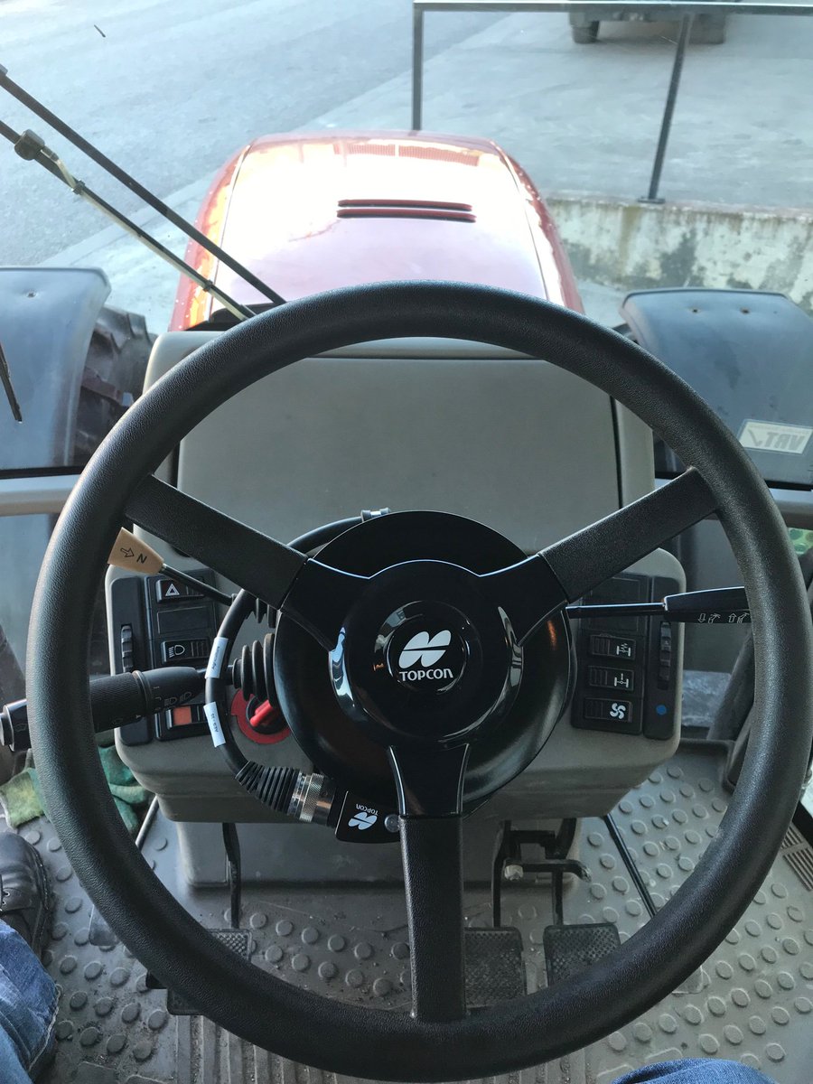 AtkinsFarm's tweet photo. Bredal F10 with TopCon X35 for auto steering , section control and Isobus controls of the spreader. https://t.co/ZUL2peQ5xH