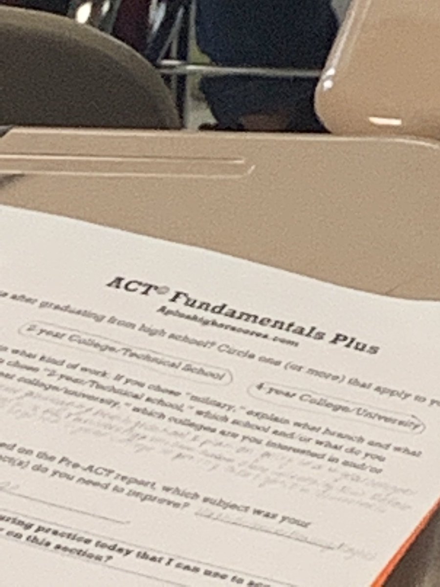 Kynash4's tweet image. SFHS students are putting in work to improve their ACT scores. @ccssecondaryed @aplustestprep