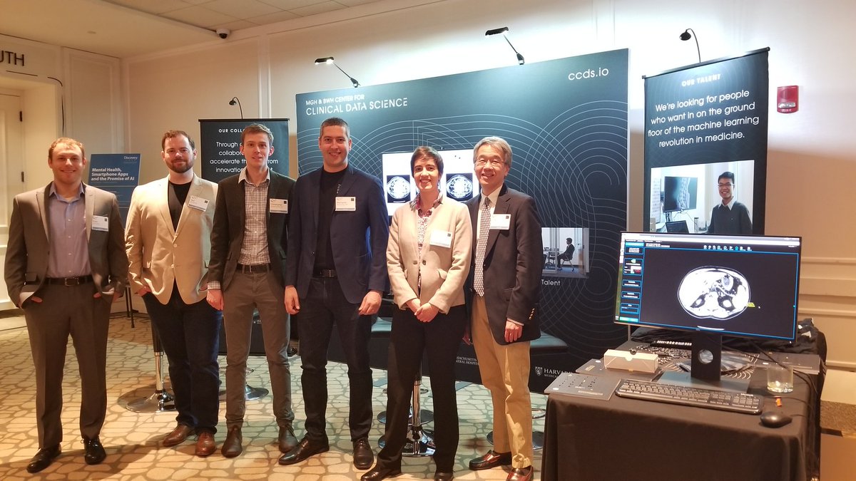 clindatsci's tweet photo. Come visit our booth #WMIF19 to see how #AI is transforming healthcare. Our models detect and quantify health conditions like stroke, lumbar spine degenerative disease and aortic aneurysm. 3rd floor at Westin Copley Place. https://t.co/SqayetiwV4