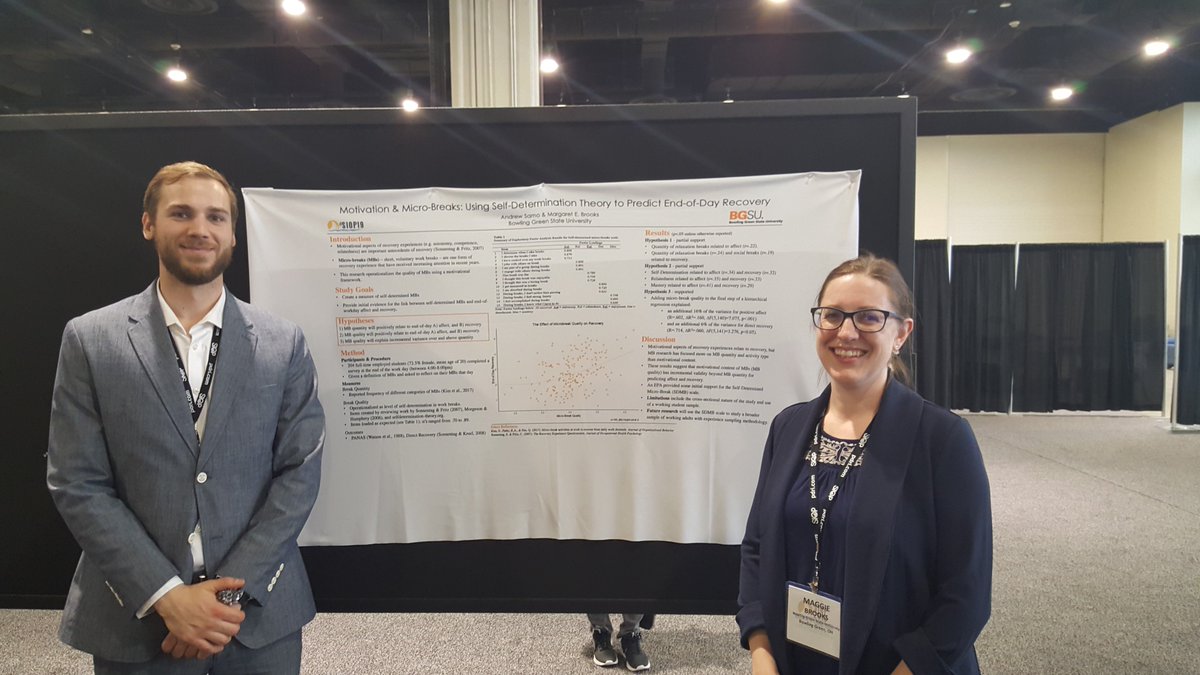 BGSUPsych's tweet photo. Great turnout by BGSU #IOPsych doctoral students at #SIOP19!  We're inspired by their commitment to research and practice.  #BGSUProud https://t.co/cQjIXTerv4